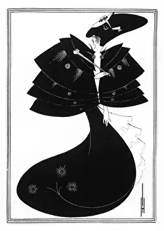 Aubrey Beardsleys The Black Cape Print, 1894