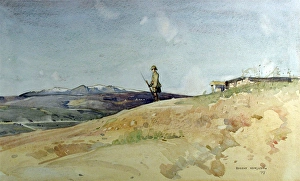 A Black Watch soldier on sentry duty - Salonika 1917 A Black Watch soldier on sentry duty - Salonika 1917