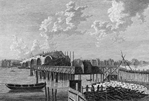 Blackfriars Bridge History Prints: Blackfriars Bridge