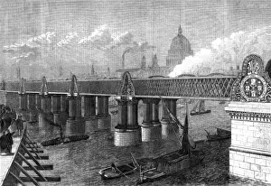 Blackfriars Railway Bridge Print, 1864