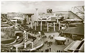 Prints of Blackpool, Lancashire: the Pleasure Beach Lancashire Prints: Blackpool Pleasure Beach Print