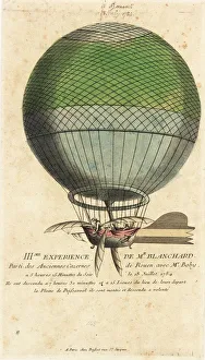 Blanchard balloon ascent, Rouen, France Blanchard balloon ascent, Rouen, France