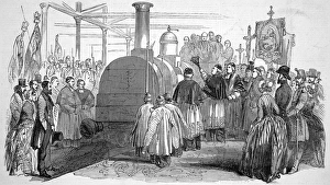 The blessing of the Rouen and Harve railway The blessing of the Rouen and Harve railway