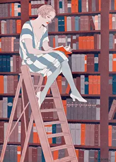 The Bluestocking Print: An Academic Woman Reading