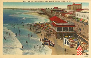 Boardwalk and Beach, Ocen City, New Jersey, USA Boardwalk and Beach, Ocen City, New Jersey, USA