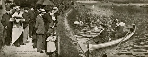 Boating in the Bois de Boulogne, Paris Boating in the Bois de Boulogne, Paris
