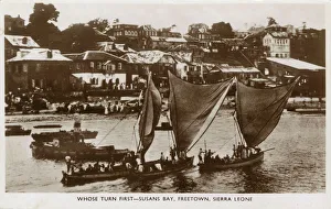Boats in Susans Bay, Freetown, Sierra Leone Boats in Susans Bay, Freetown, Sierra Leone