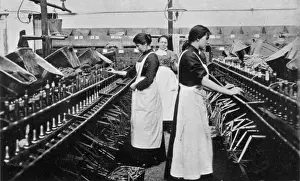 Industrial Heritage UK Prints: Bobbin Winding
