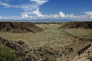 Boca Negra Canyon in the Petroglyph National Monument. Aroun Boca Negra Canyon in the Petroglyph National Monument. Aroun