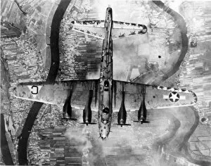Boeing Collection: Boeing B-17 Flying Fortress from above