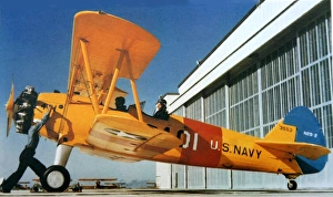 Boeing Stearman N2S-2 at Corpus Christi, Texas in 1943 Boeing Stearman N2S-2 at Corpus Christi, Texas in 1943