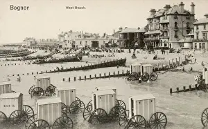 Vintage Bognor Regis West Beach Print