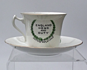 Bone china cup and saucer - WWI Bone china cup and saucer - WWI