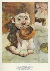 Bonzo Prints: Bonzo's Sausage Heist Print