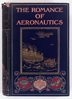 Book cover design, The Romance of Aeronautics Book cover design, The Romance of Aeronautics