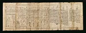 Archaeological Collection: Book of the Deads. 651 -525 BC. Papyrus. Egyptian