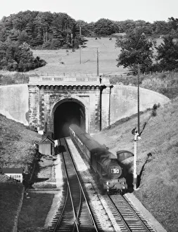 Tunnel Prints: Box Tunnel Print: A 2-mile long railway tunnel in Wiltshire, England