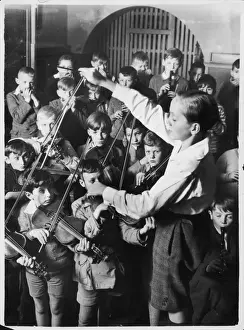 Vintage Music Group Prints: Boy Conductor