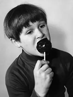 Boy Eats Toffee Apple Print, 1960s