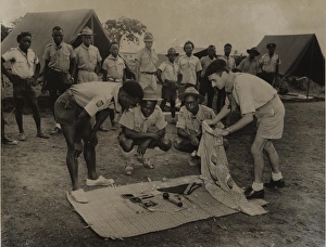Boy scouts of the Belgian Congo, Central Africa Boy scouts of the Belgian Congo, Central Africa