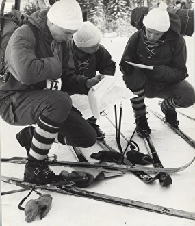 Boy scouts on skiing activity in Finland Boy scouts on skiing activity in Finland