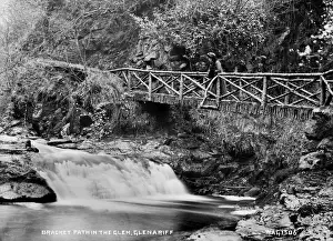 Antrim County Views Prints: Bracket Path in the Glen, Glenariff