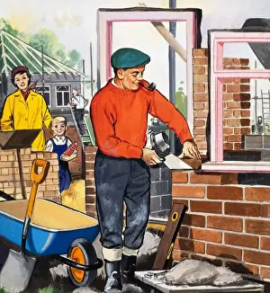 The Bricklayer Print by Teddy Bear (1964)