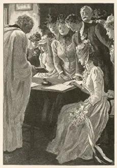 Traditional Wedding Customs Prints: The Bride Signs