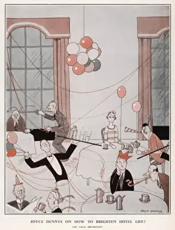 How to Brighten Hotel Life: The Gala Breakfast Print