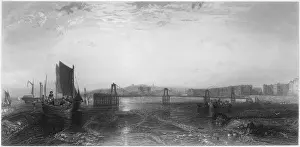 Prints of The chain Pier, Brighton Brighton And Hove Prints: Chain Pier Print, Brighton 1823