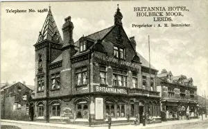 Prints of The Britannia Hotel, Holbeck, Leeds, Yorkshire, England. Date: 1920s Leeds Prints: The Britannia Hotel, Holbeck Print, 1920s