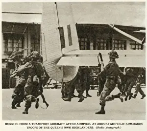 British Commandos at Anduki Airfield, Brunei Print