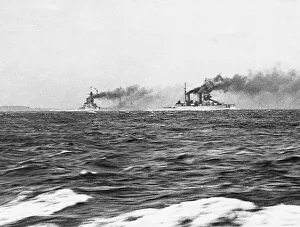 British battle cruisers HMS Tiger and HMS Lion, WW1 British battle cruisers HMS Tiger and HMS Lion, WW1