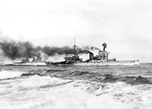 British battlecruisers HMS Indomitable and Inflexible, WW1 British battlecruisers HMS Indomitable and Inflexible, WW1