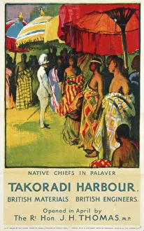 British Empire Marketing Board poster - Takoradi Harbour British Empire Marketing Board poster - Takoradi Harbour