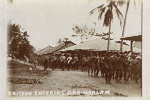 British entering Dar-es-Salaam, East Africa, WW1 British entering Dar-es-Salaam, East Africa, WW1