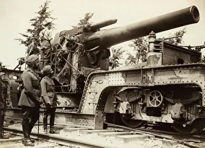 British Howitzer inspected by Maharaja of Patiala, WW1 British Howitzer inspected by Maharaja of Patiala, WW1