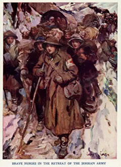 British Nurses Retreat with the Serbian Army British Nurses Retreat with the Serbian Army