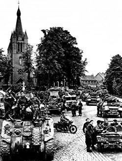 The British Second Army in Valkenswaard, Holland; Second Wor The British Second Army in Valkenswaard, Holland; Second Wor