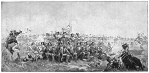 Napoleonic War Events Prints: British at Waterloo