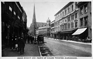 Broad Street and theatre, Birmingham, West Midlands Broad Street and theatre, Birmingham, West Midlands