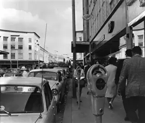 Broadmead Bristol Print, 1950s Shopping Scene
