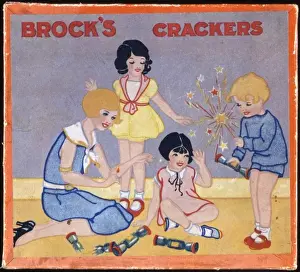 Christmas Cracker Labels Prints: Brocks Crackers