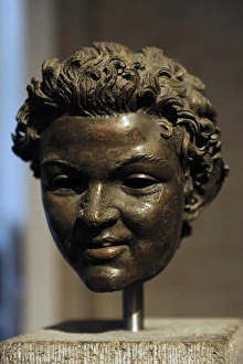 Bronze head from the statue of a satyr. About 100 BC Bronze head from the statue of a satyr. About 100 BC