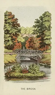 Vintage Bridge Images Prints: The brook