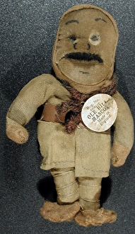 Bruce Bairnsfather Old Bill mascot doll Bruce Bairnsfather Old Bill mascot doll