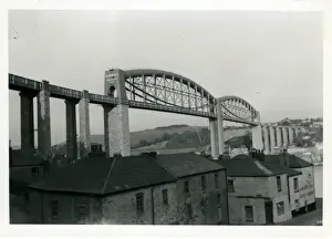 Brunel's Tamar Bridge Print, Saltash, Cornwall, 1970s