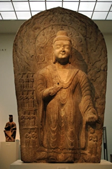 Buddha Maitreya. Stela dated between 489-495. Northern Wei D Buddha Maitreya. Stela dated between 489-495. Northern Wei D