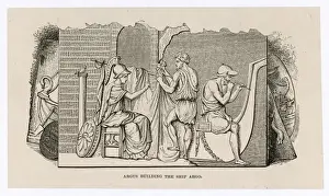 Greek Mythology Art Prints: Building the Argo