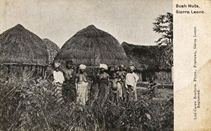 Bush Huts - Village, Sierra Leone, West Africa Bush Huts - Village, Sierra Leone, West Africa